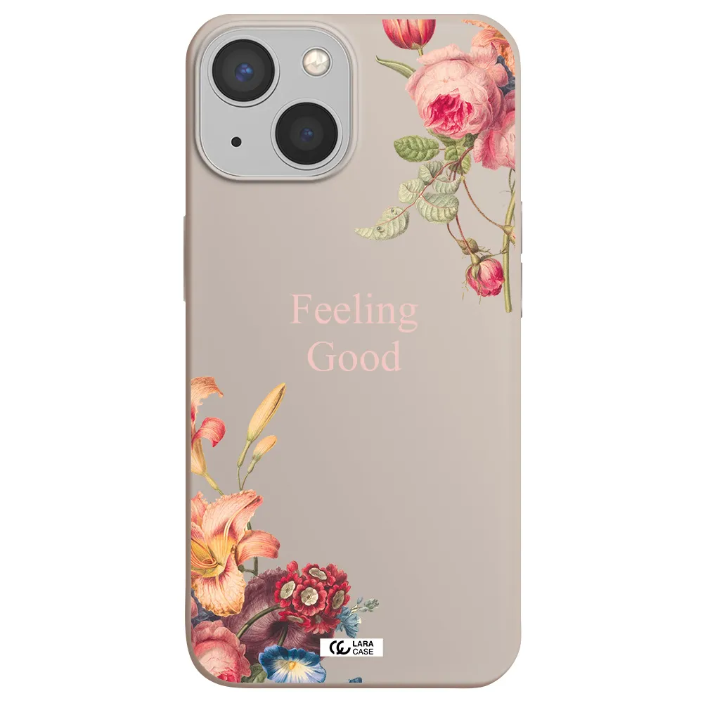 a close-up of flowers Apple iPhone 13 mini Silicone Stone Case