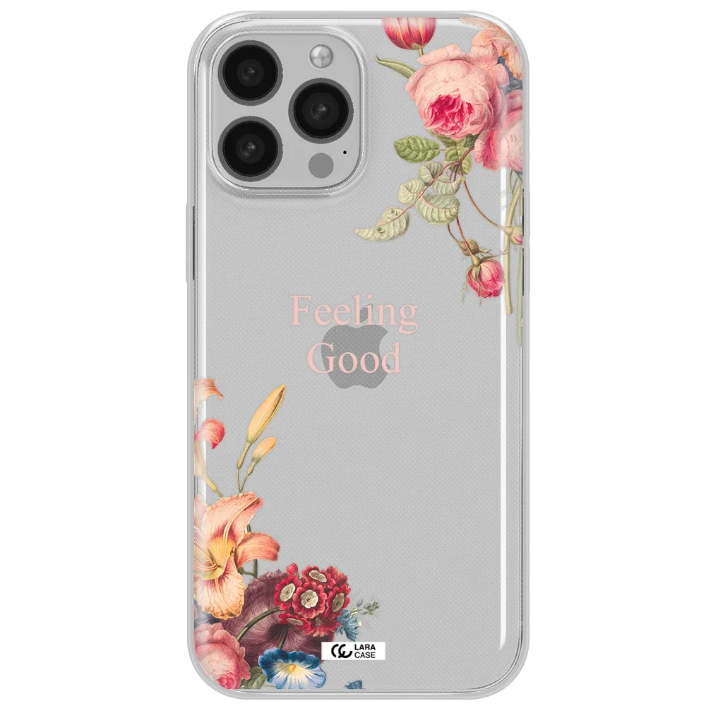 a close-up of flowers Apple iPhone 13 Pro Clear TPU Case