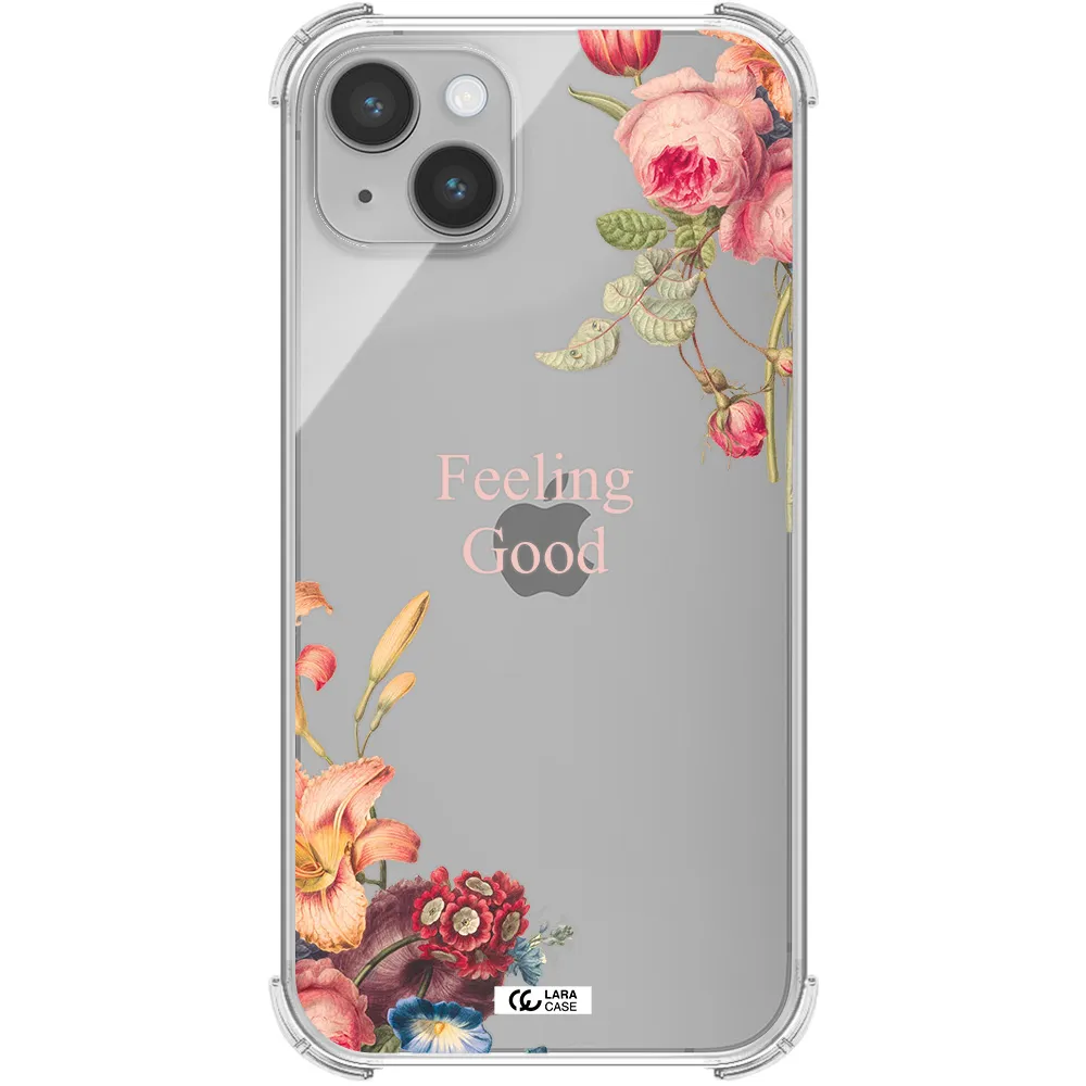 a close-up of flowers Apple iPhone 14 plus Clear PC Case
