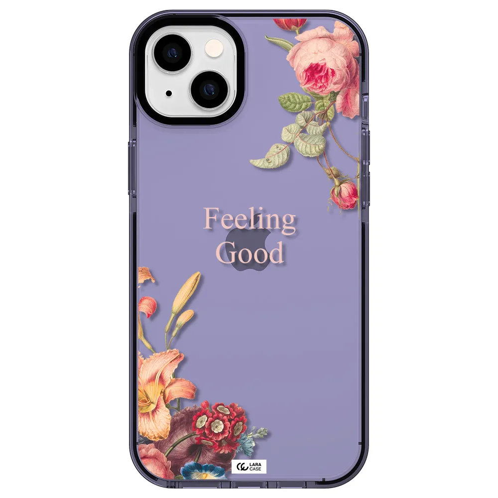 a close-up of flowers Apple iPhone 14 plus impact Lilac Case