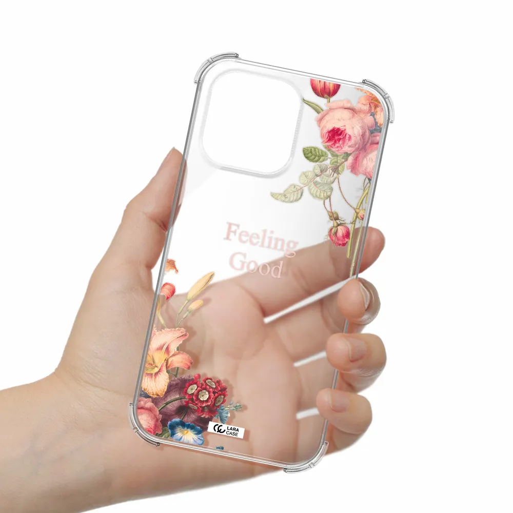 a close-up of flowers Apple iPhone 14 pro Clear PC Case