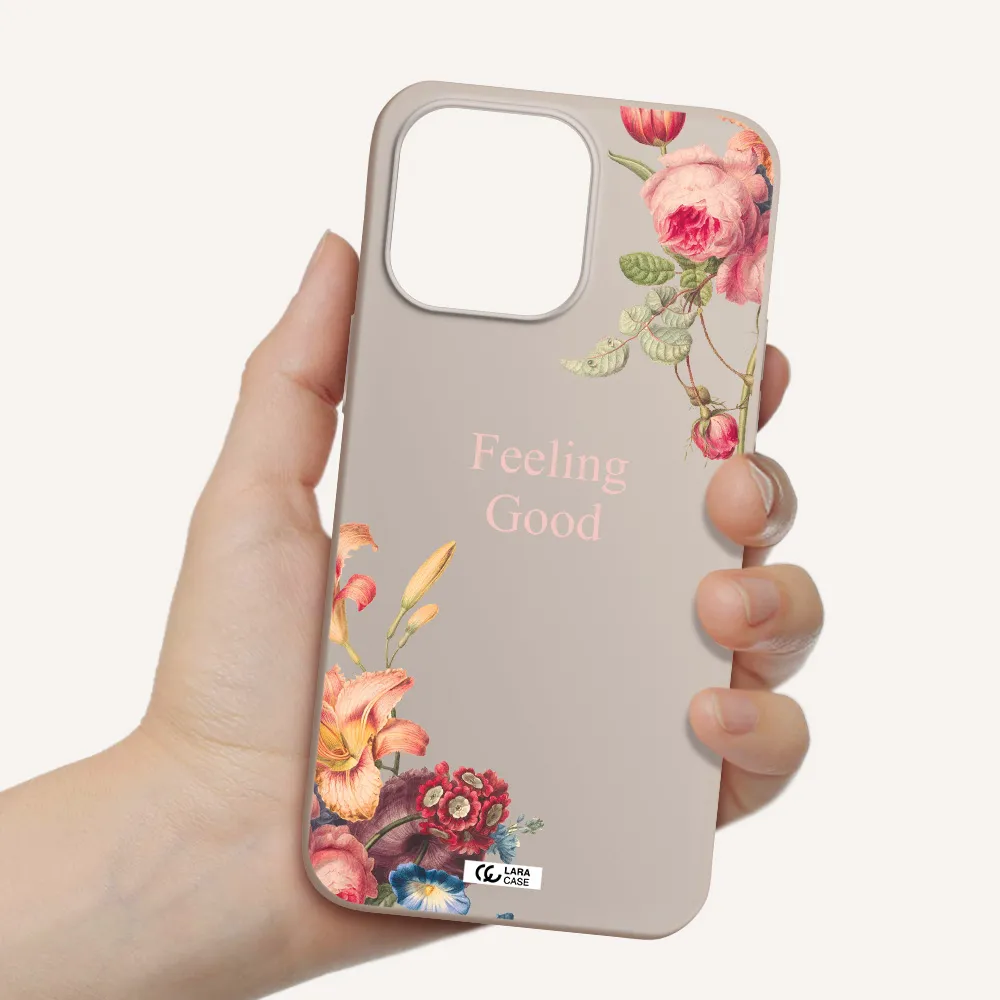a close-up of flowers Apple iPhone 14 pro Silicone Stone Case