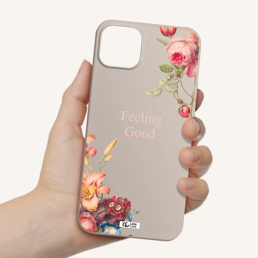 a close-up of flowers Apple iPhone 14 Silicone Stone Case