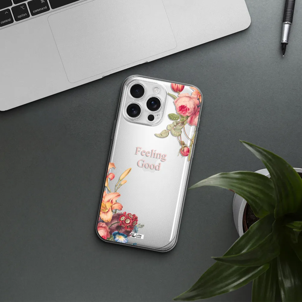 A Close-Up Of Flowers Apple Iphone 16 Pro Max Clear Tpu Case