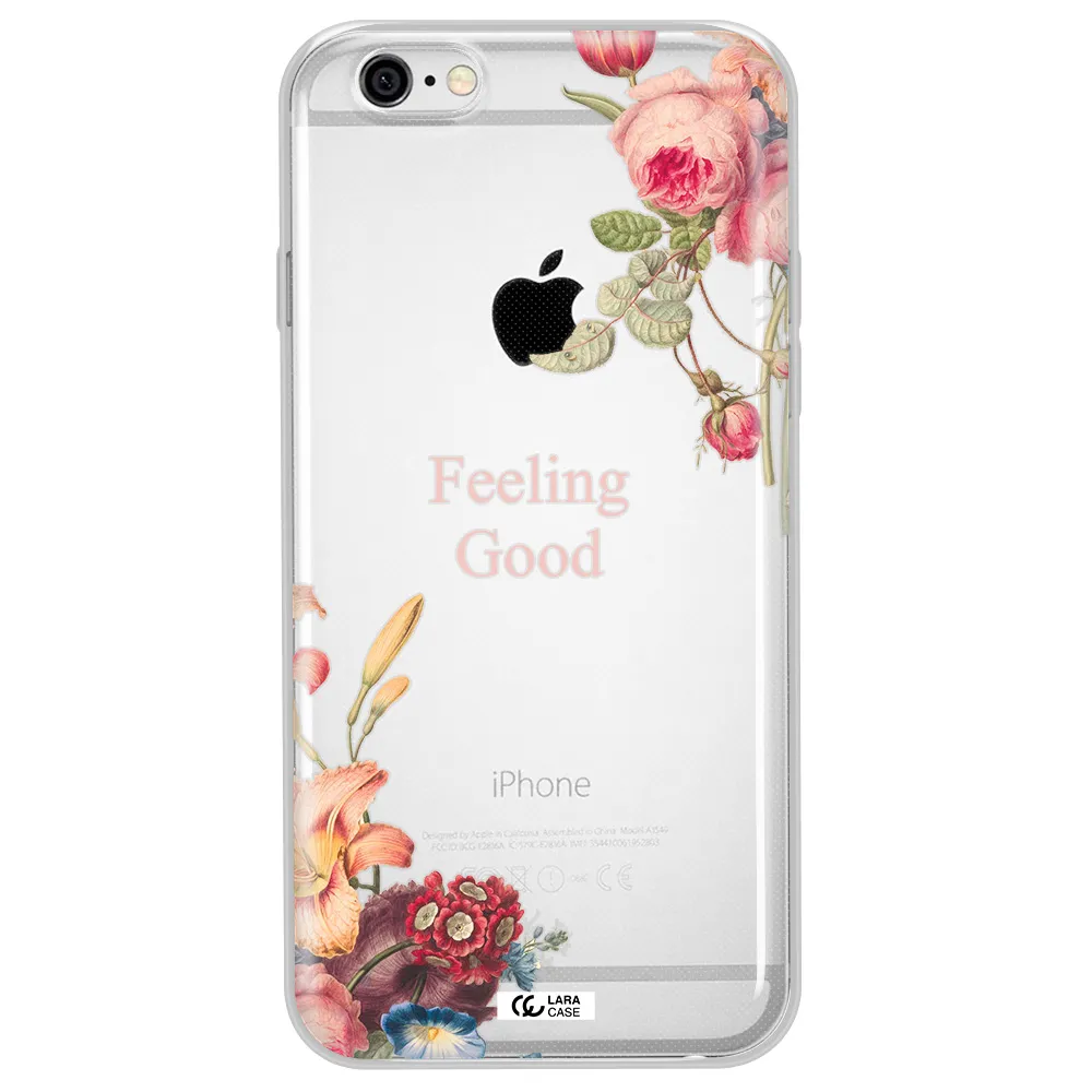 a close-up of flowers Apple iPhone 6 Clear TPU Case