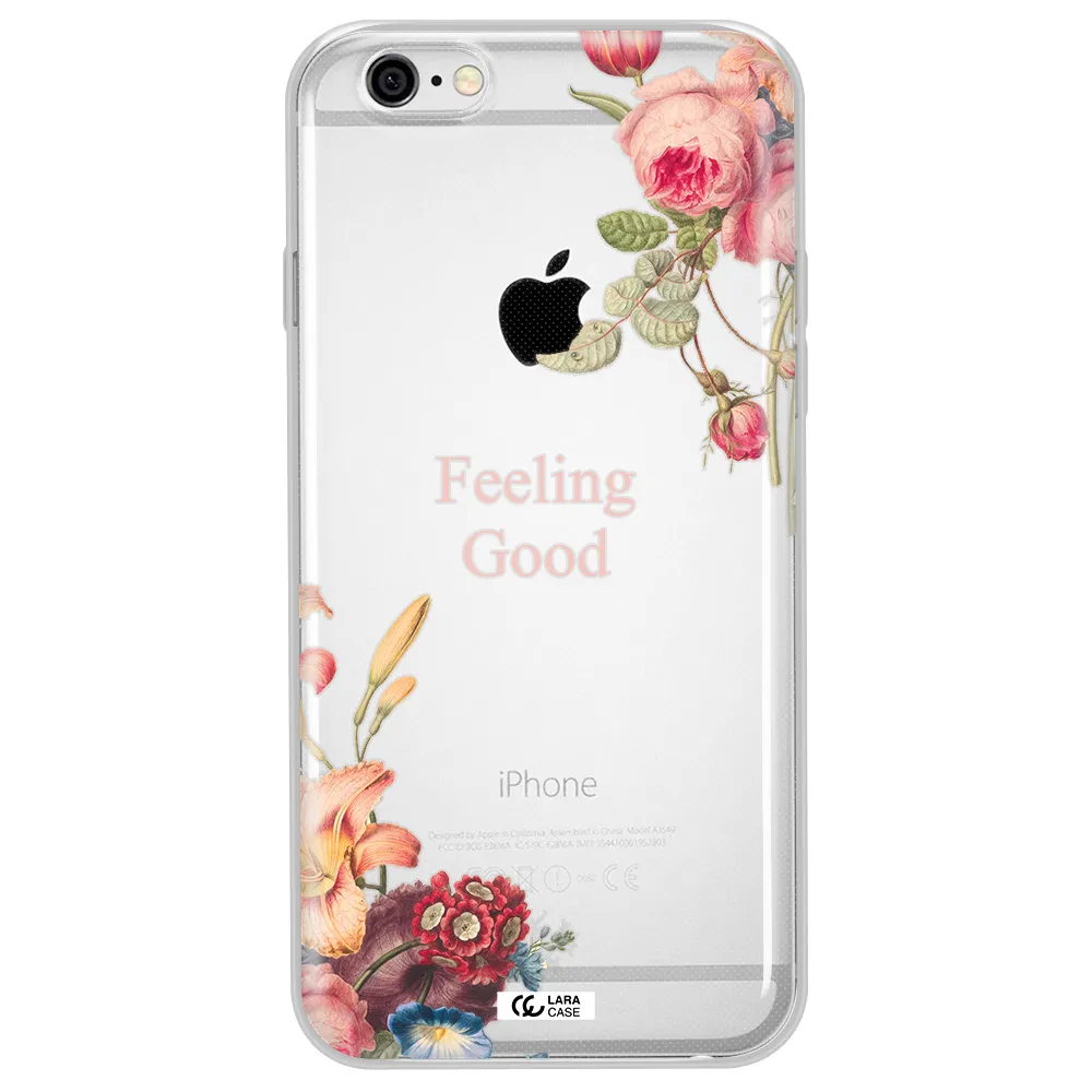 a close-up of flowers Apple iPhone 6 plus Clear TPU Case