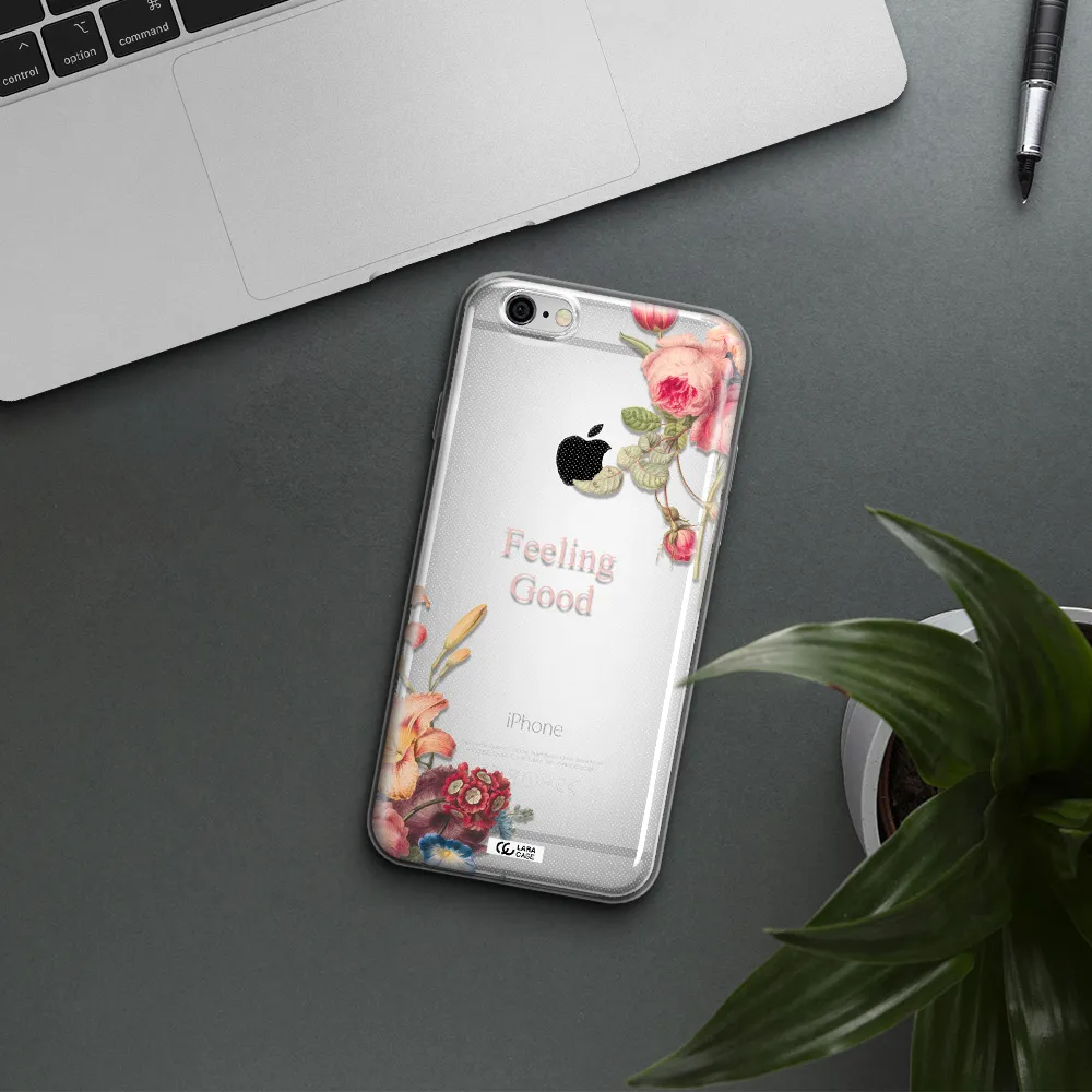 a close-up of flowers Apple iPhone 6 plus Clear TPU Case