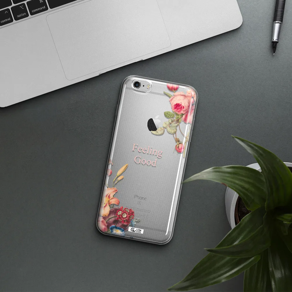 a close-up of flowers Apple iPhone 6 s plus Clear TPU Case