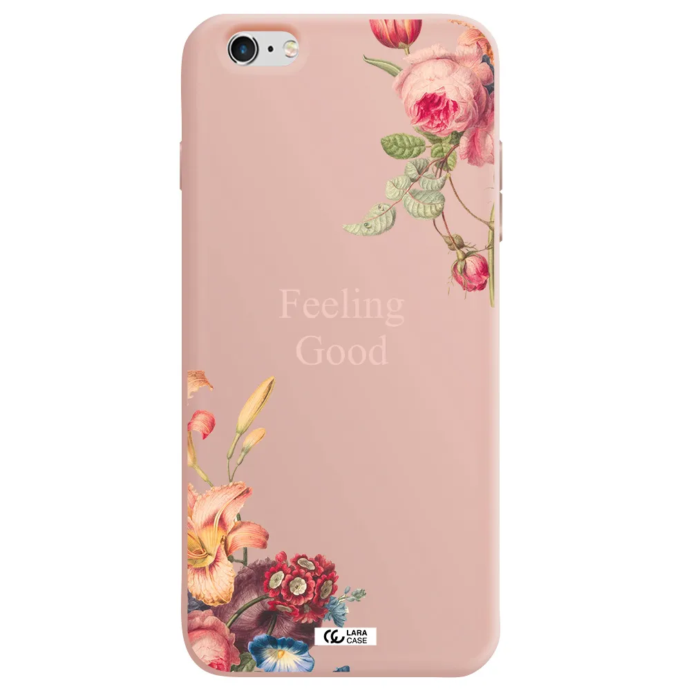 a close-up of flowers Apple iPhone 6 s plus Silicone pastel pink Case