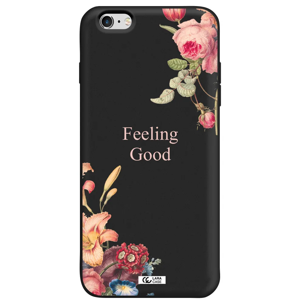 a close-up of flowers Apple iPhone 6S Silicone black Case