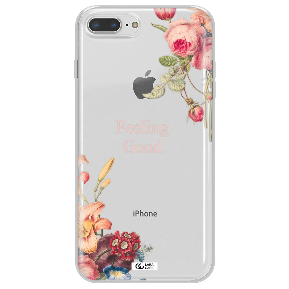a close-up of flowers Apple iPhone 8 plus Clear TPU Case
