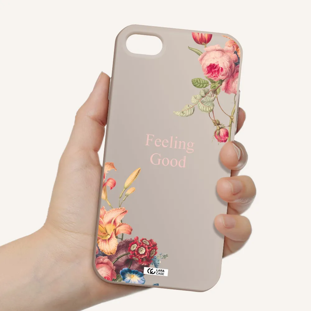 a close-up of flowers Apple iPhone 8 Silicone Stone Case