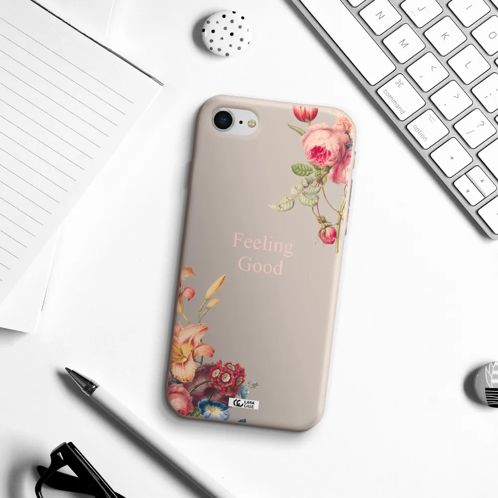 a close-up of flowers Apple iPhone se 2020 Silicone Stone Case