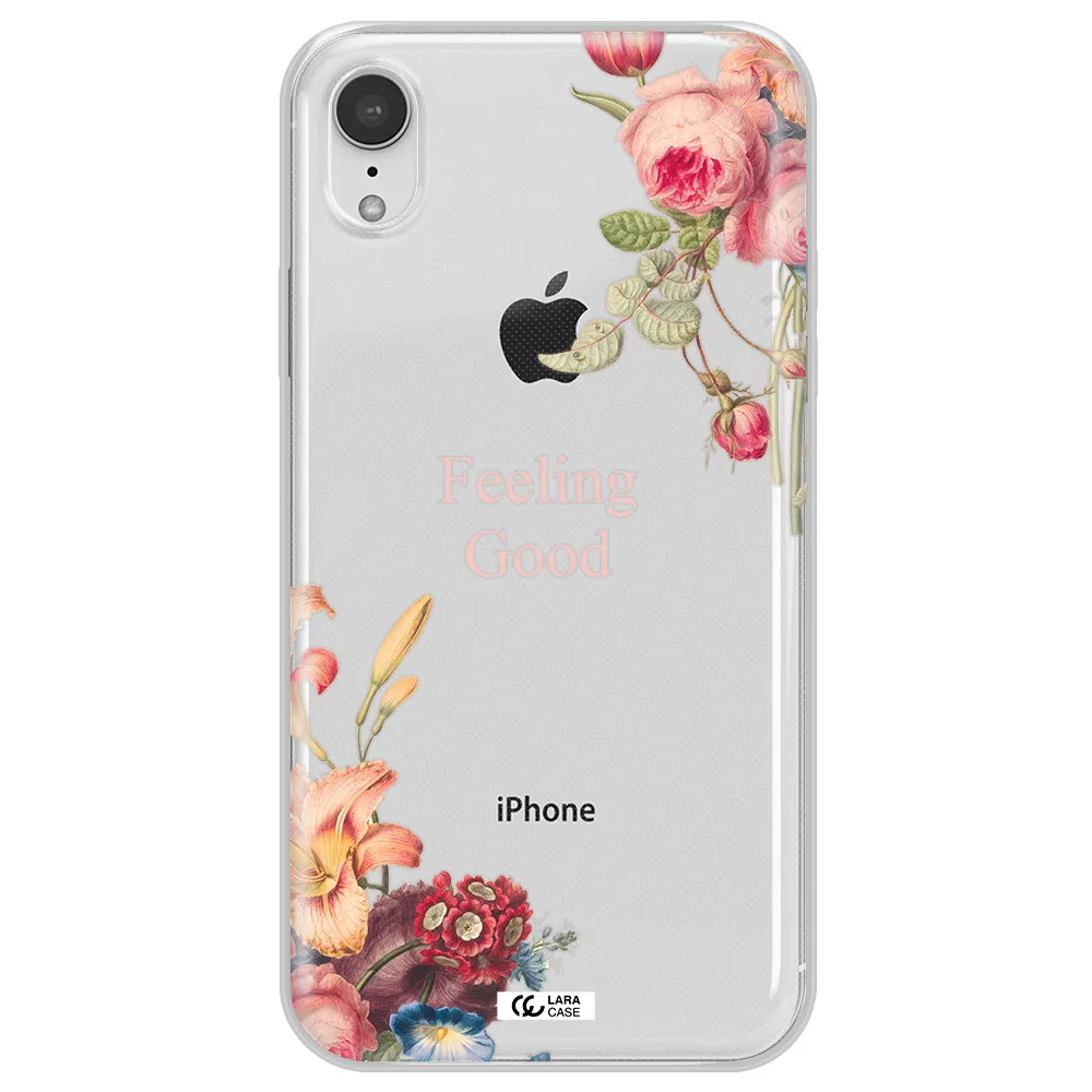 a close-up of flowers Apple iPhone XR Clear TPU Case