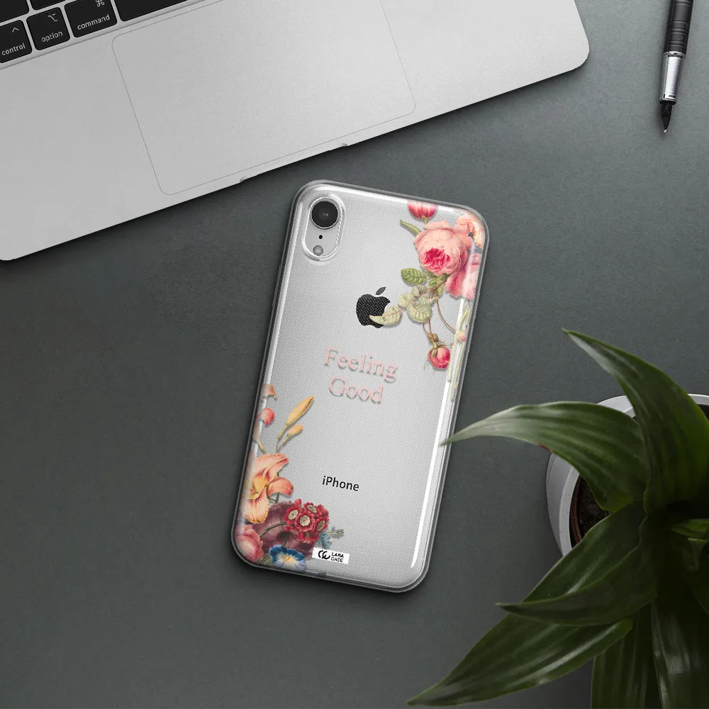 a close-up of flowers Apple iPhone XR Clear TPU Case