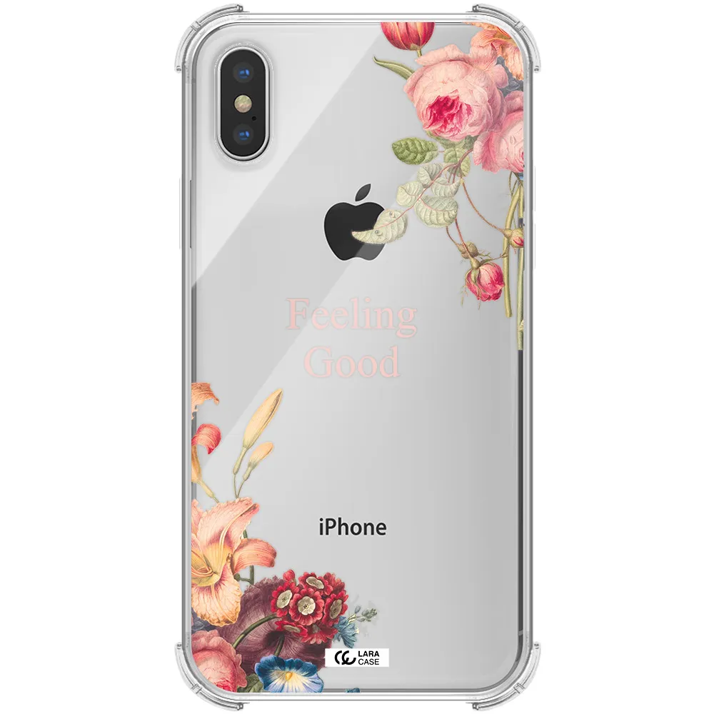 a close-up of flowers Apple iPhone XS Clear PC Case