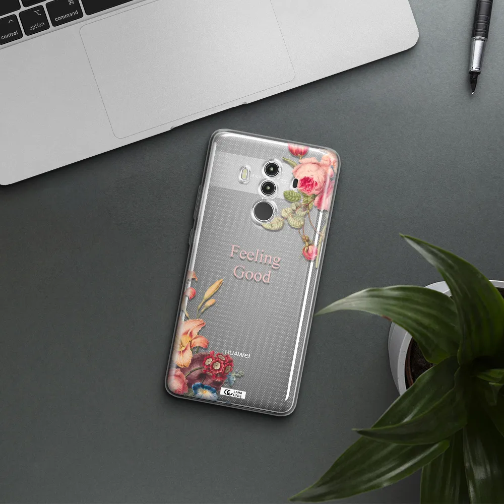 a close-up of flowers Huawei Mate 10 Clear TPU Case