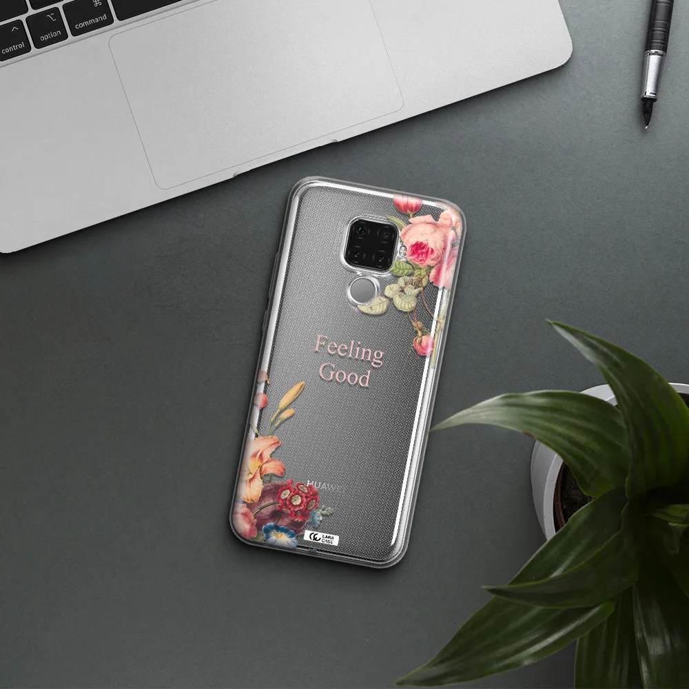 a close-up of flowers Huawei Mate 30 Lite Clear TPU Case