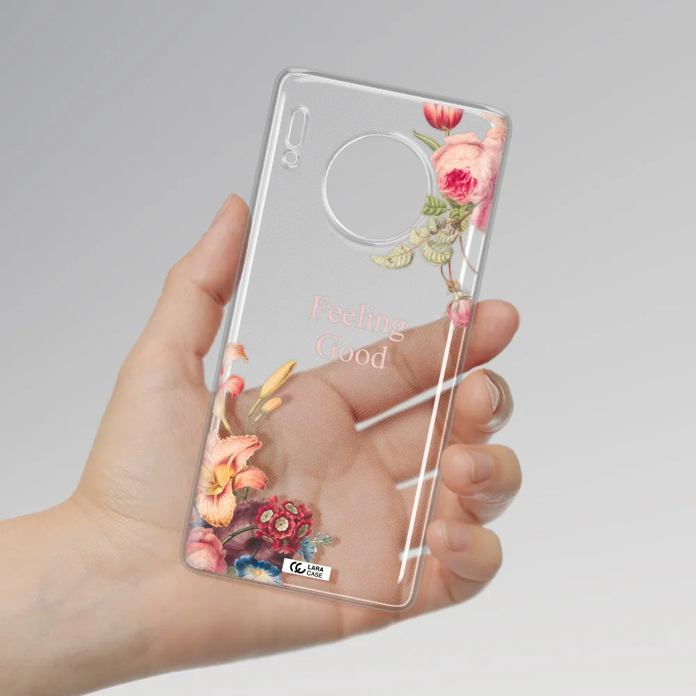 a close-up of flowers Huawei Mate 30 Pro Clear TPU Case