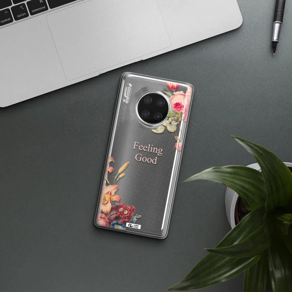 a close-up of flowers Huawei Mate 30 Pro Clear TPU Case