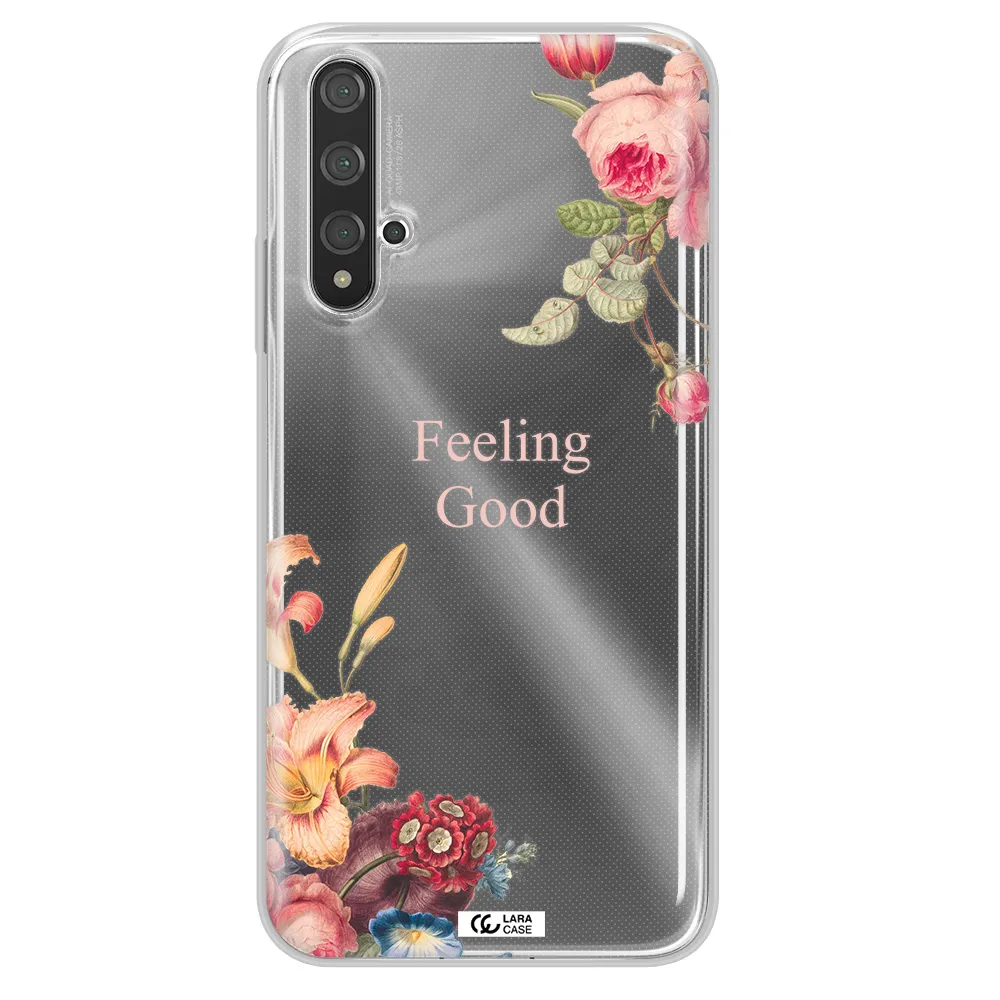 a close-up of flowers Huawei Nova 5t Clear TPU Case