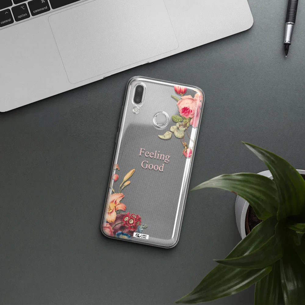 a close-up of flowers Huawei P Smart 2019 Clear TPU Case