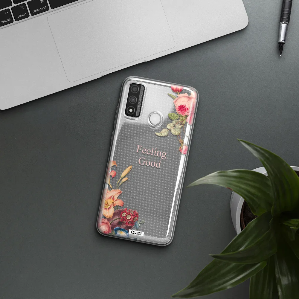 a close-up of flowers Huawei P Smart 2020 Clear TPU Case