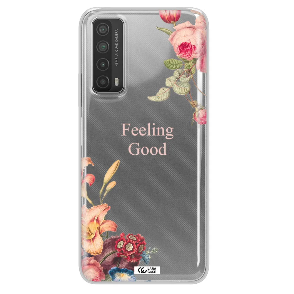 a close-up of flowers Huawei P Smart 2021 Clear TPU Case