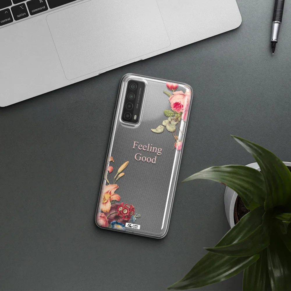 a close-up of flowers Huawei P Smart 2021 Clear TPU Case