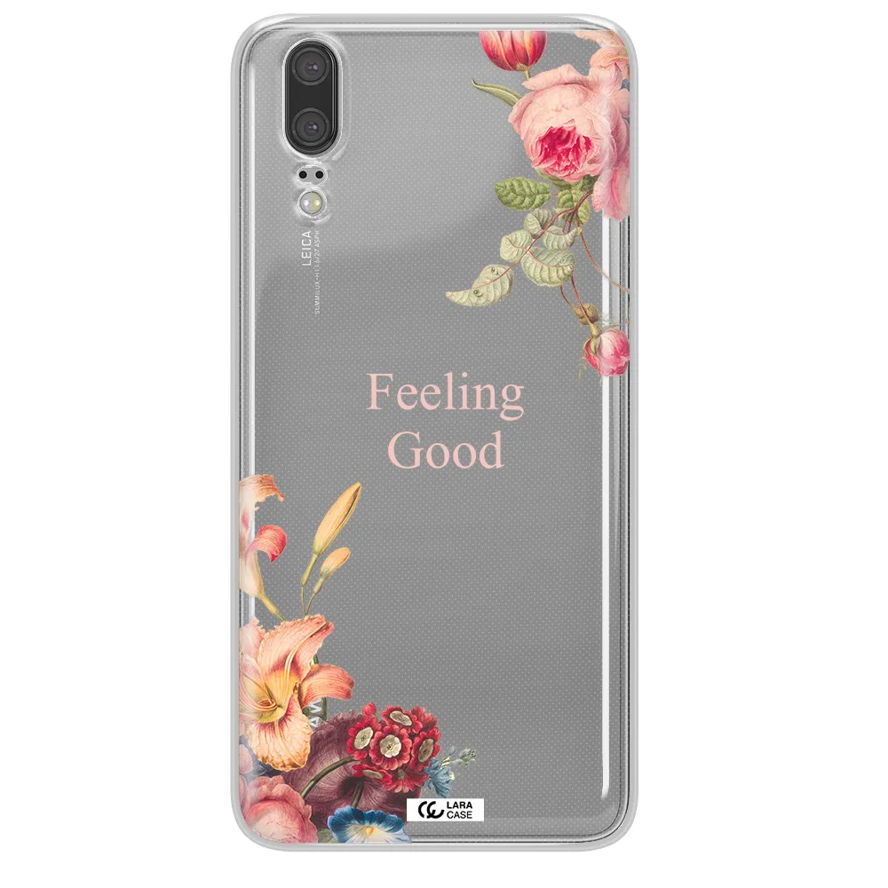 a close-up of flowers Huawei P20 Clear TPU Case