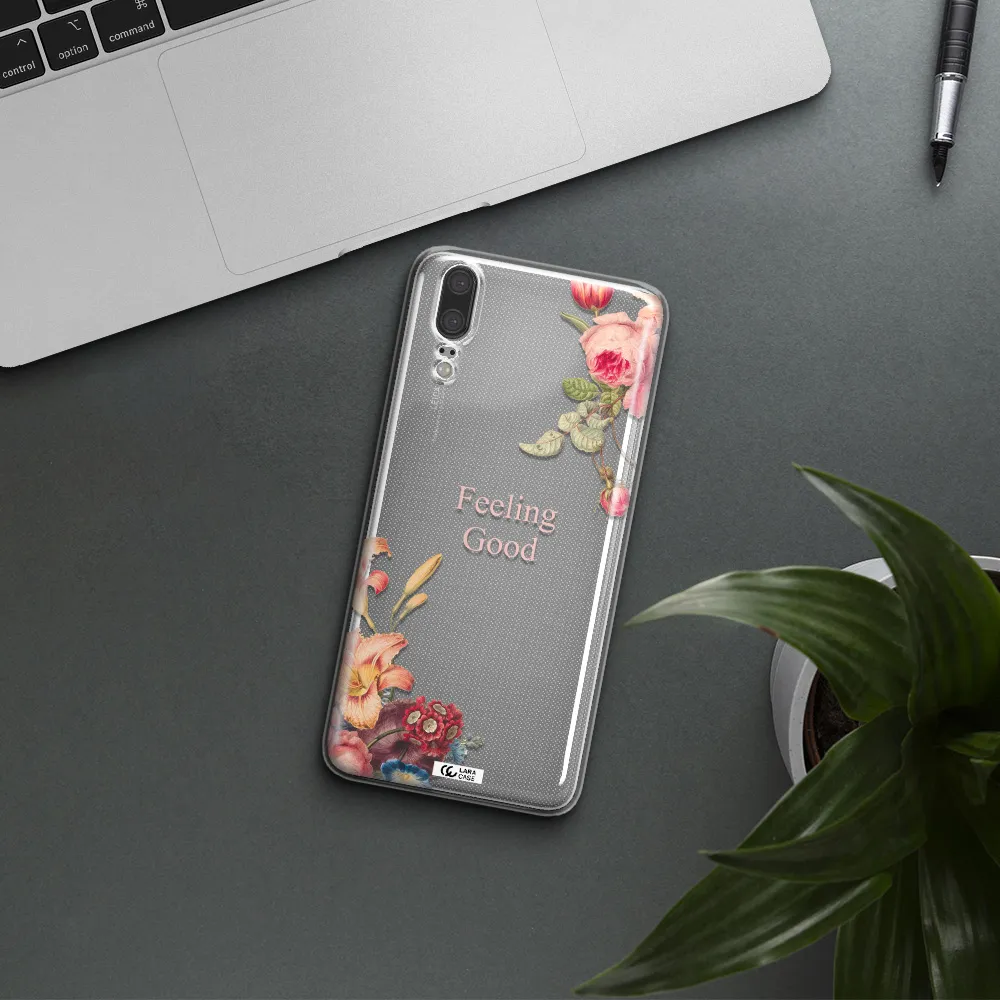 a close-up of flowers Huawei P20 Clear TPU Case