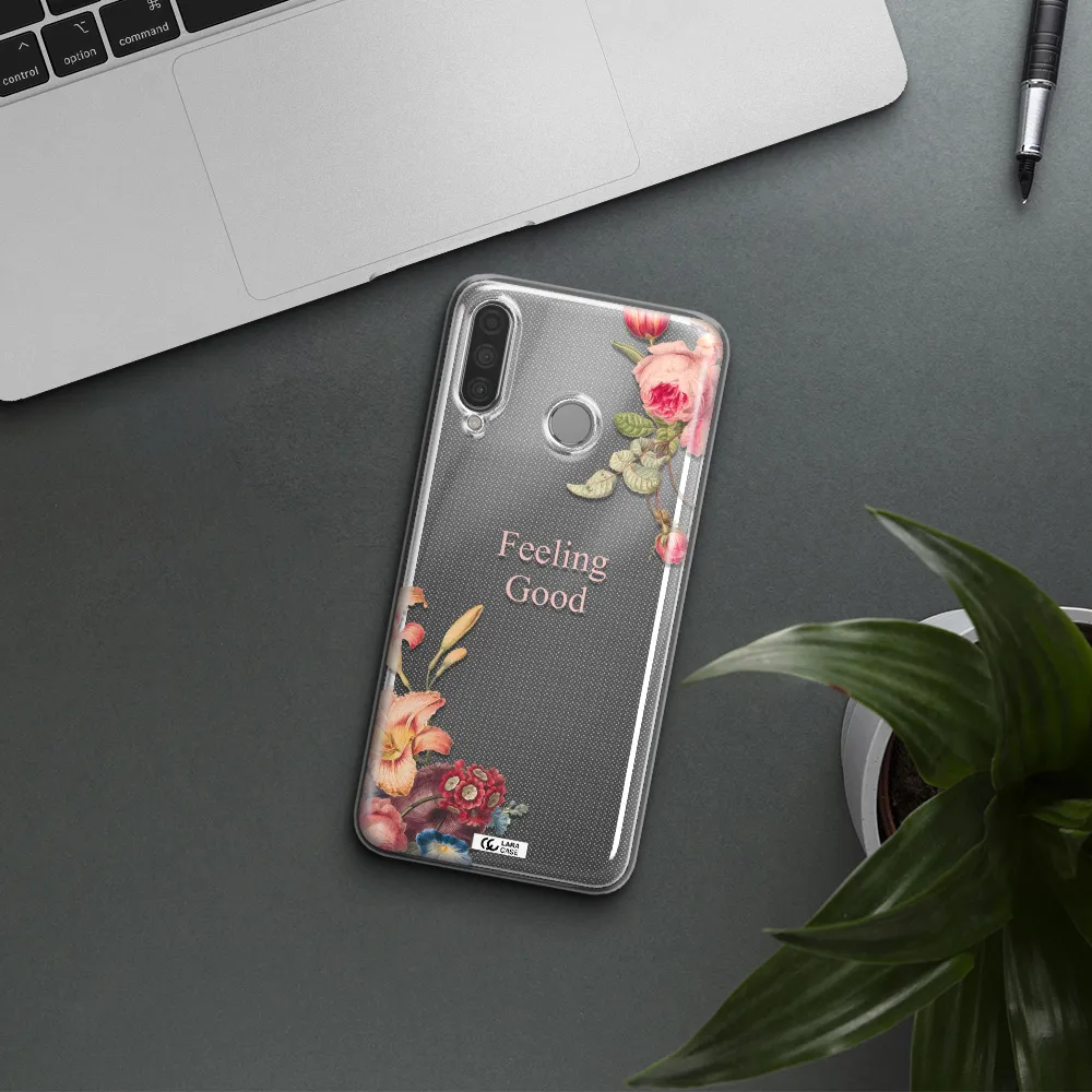 a close-up of flowers Huawei P30 Lite Clear TPU Case