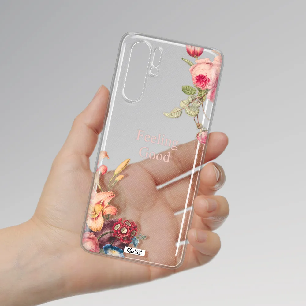 a close-up of flowers Huawei P30 Pro Clear TPU Case