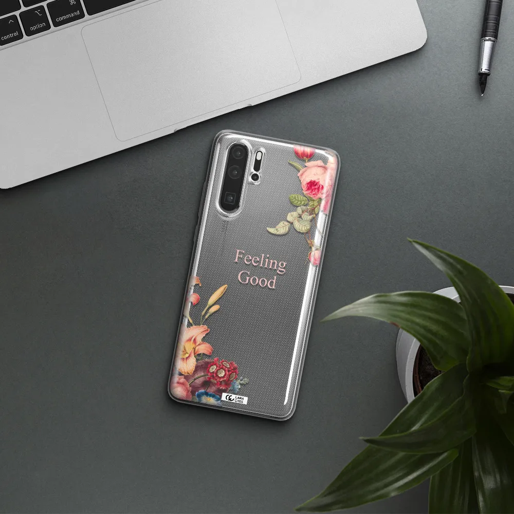 a close-up of flowers Huawei P30 Pro Clear TPU Case