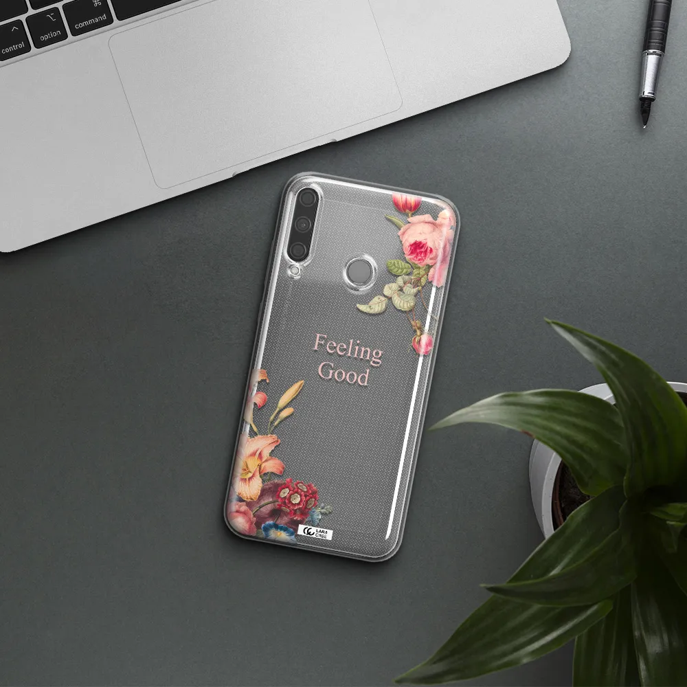 a close-up of flowers Huawei P40 Lite E Clear TPU Case