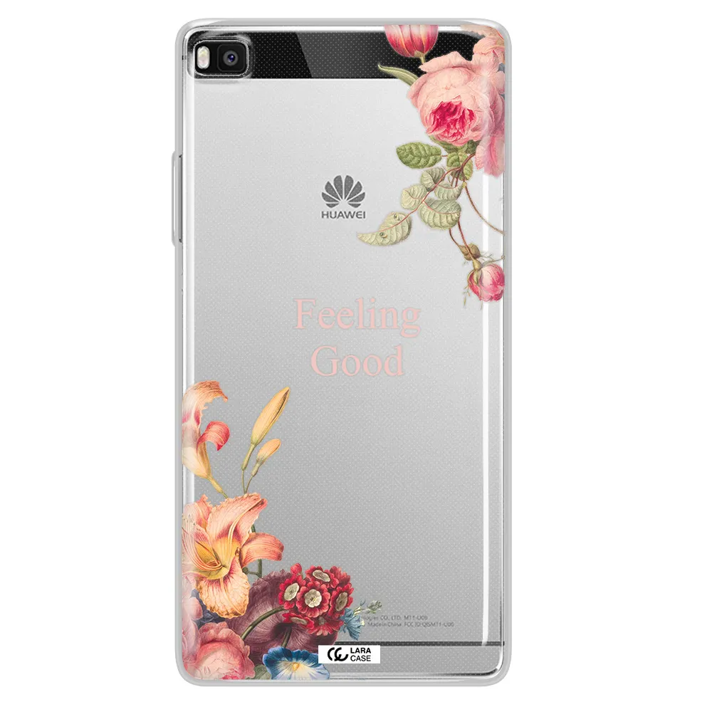 a close-up of flowers Huawei P8 Clear TPU Case