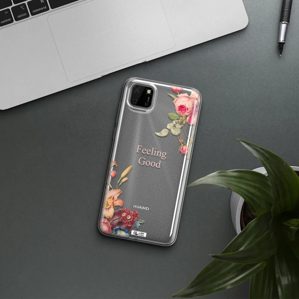 a close-up of flowers Huawei Y5P Clear TPU Case