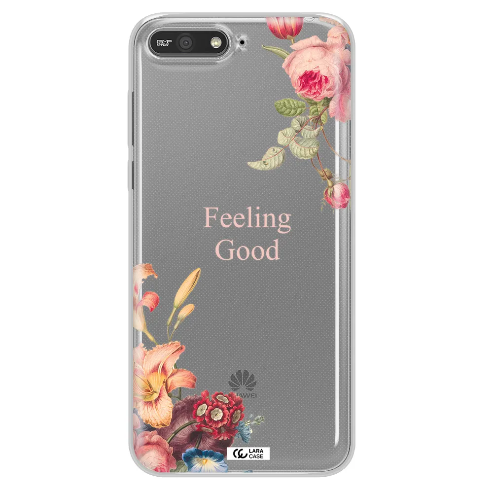 a close-up of flowers Huawei Y6 2018 Clear TPU Case