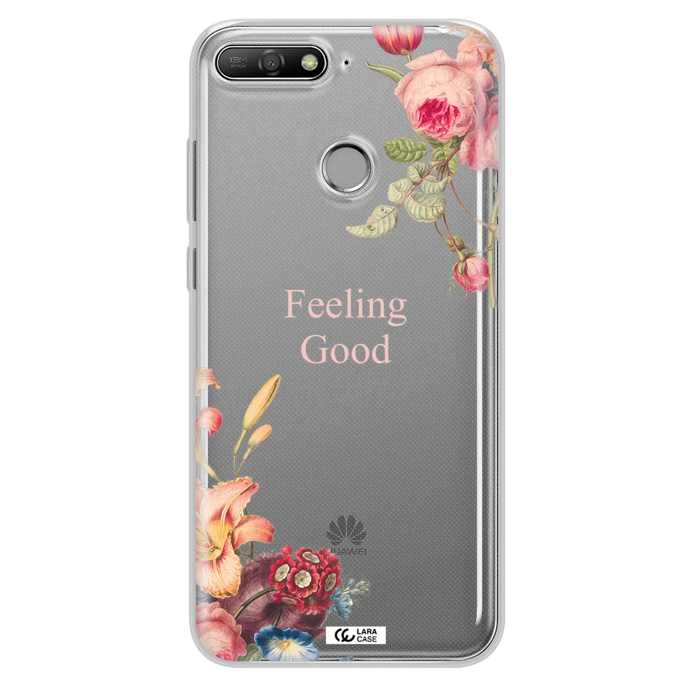 a close-up of flowers Huawei Y6 Prime 2018 Clear TPU Case