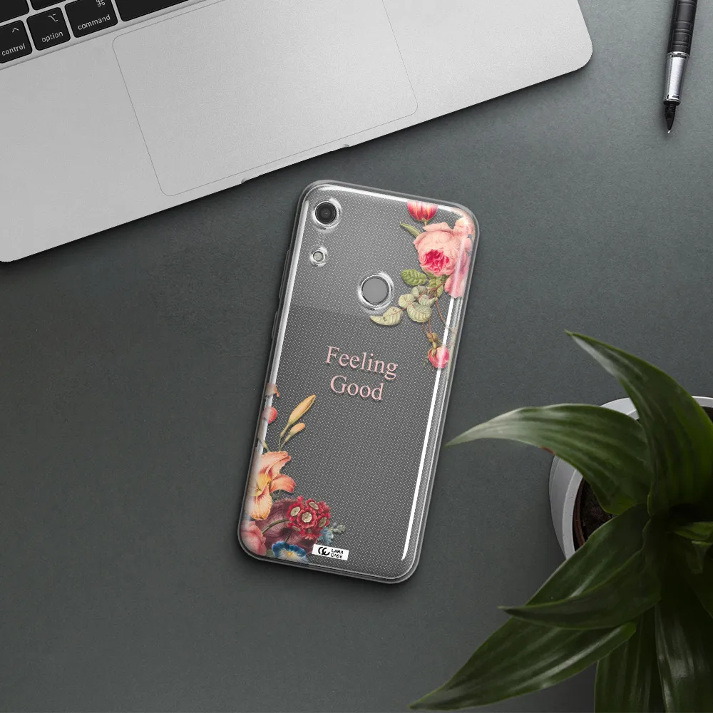 a close-up of flowers Huawei Y6S Clear TPU Case