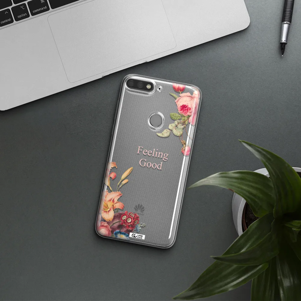 a close-up of flowers Huawei Y7 Prime 2018 Clear TPU Case