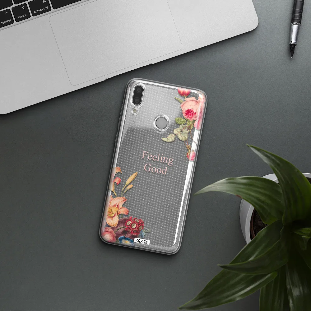 a close-up of flowers Huawei Y9 2019 Clear TPU Case