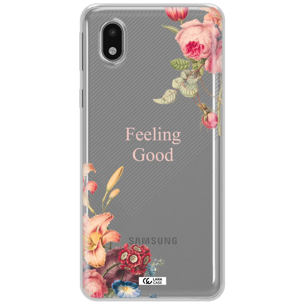 A Close-Up Of Flowers Samsung A01 Core Clear Tpu Case