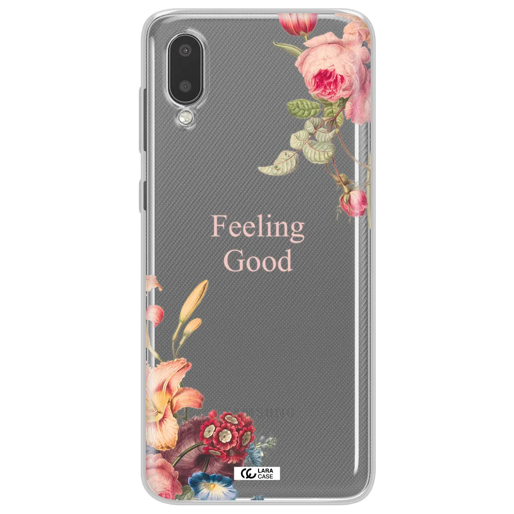 a close-up of flowers Samsung A02 Clear TPU Case