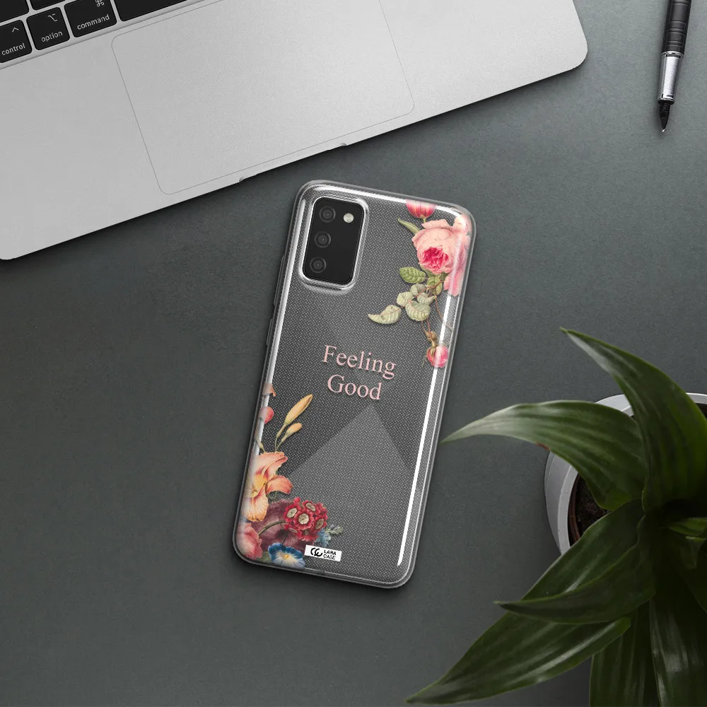 a close-up of flowers Samsung A02S Clear TPU Case