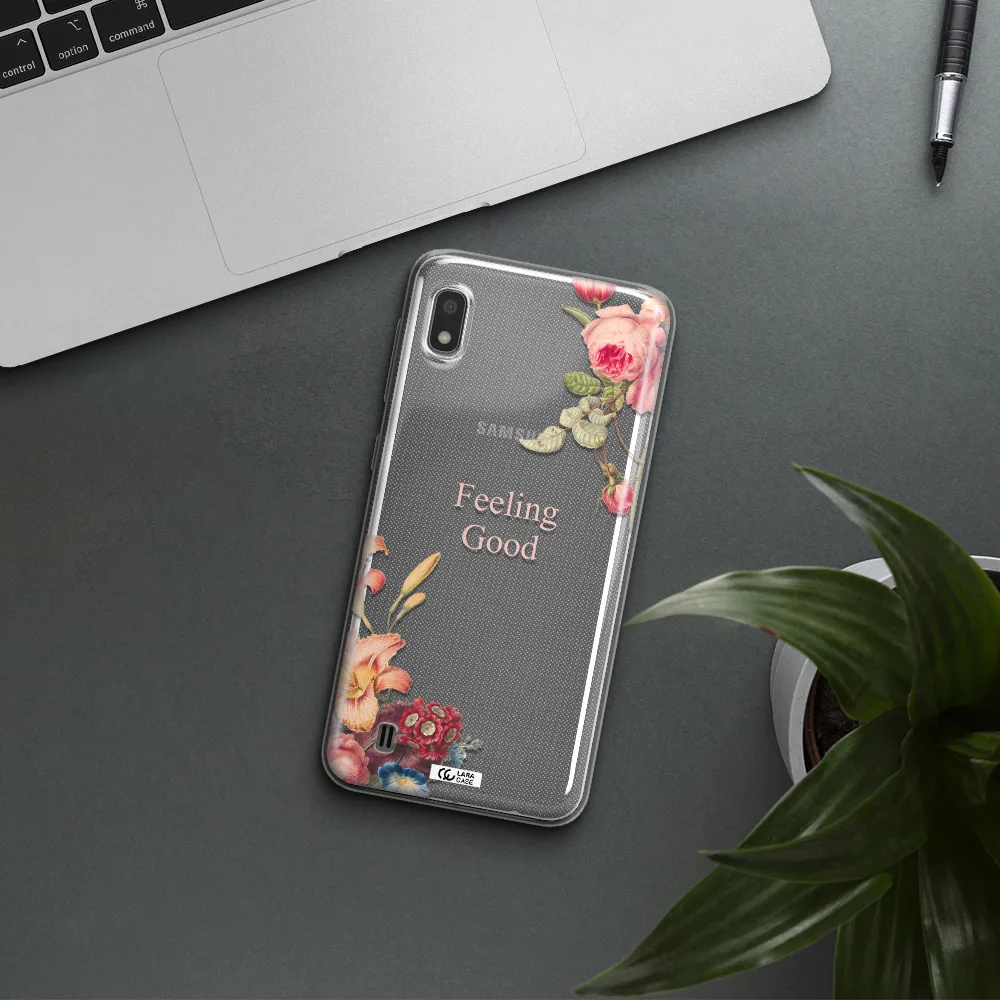 a close-up of flowers Samsung A10 Clear TPU Case