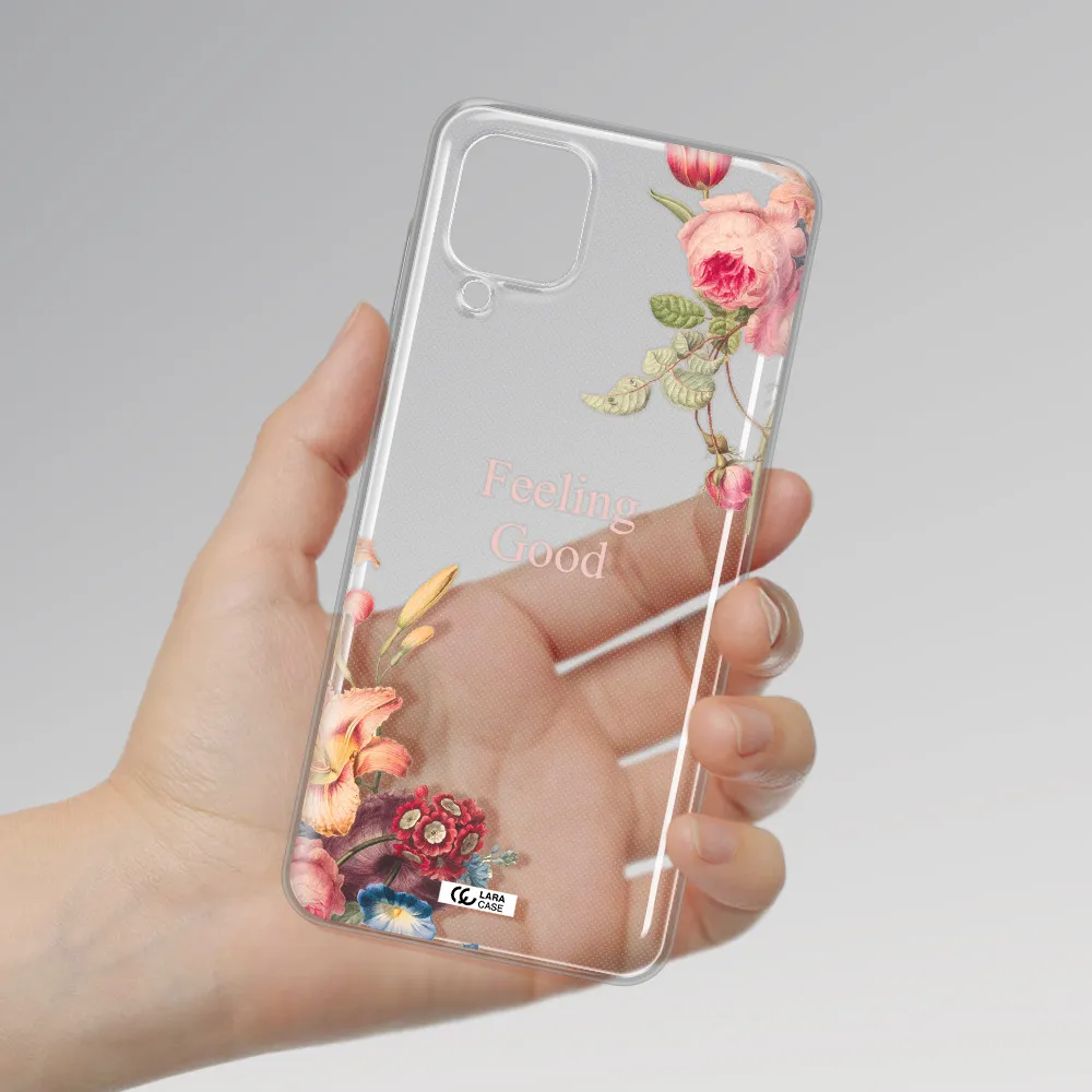 a close-up of flowers Samsung A12 4g Clear TPU Case