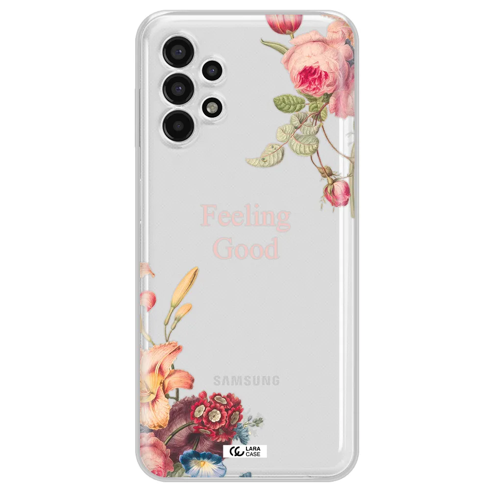 a close-up of flowers Samsung A13 4g Clear TPU Case