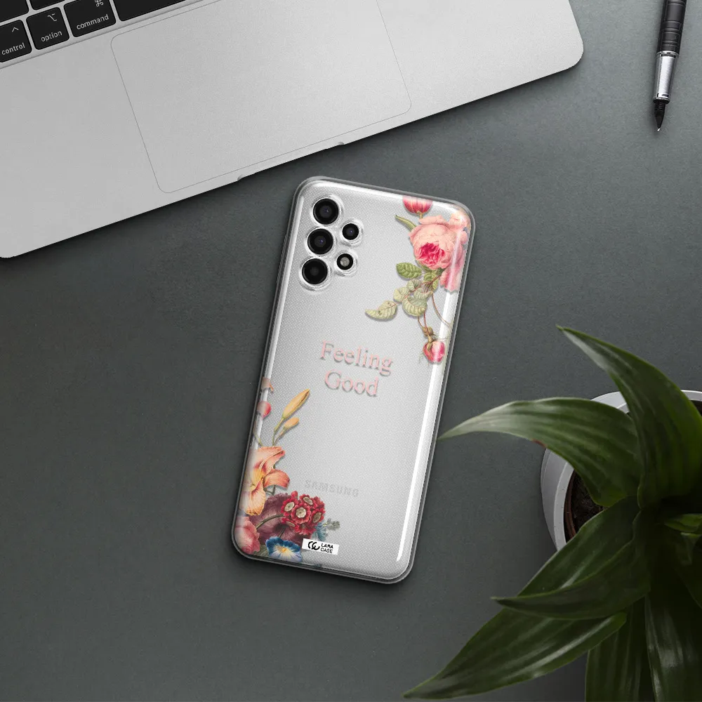 a close-up of flowers Samsung A13 4g Clear TPU Case