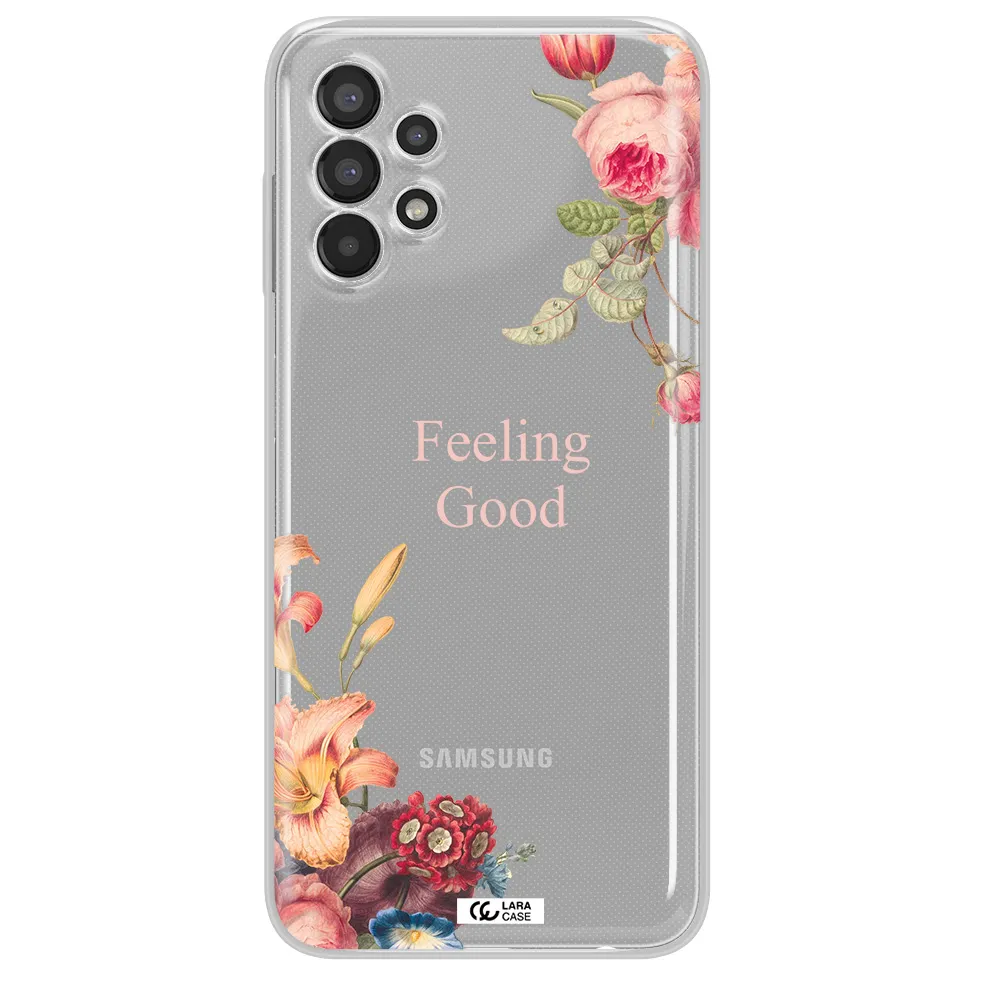 a close-up of flowers Samsung A13 Clear TPU Case